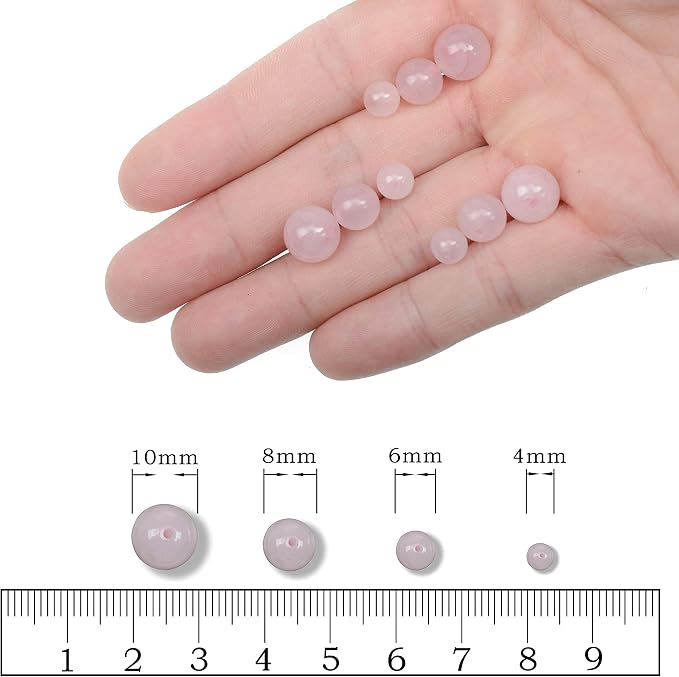 AD Beads Natural Gemstone Round Loose Beads 15" - Image 5