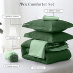 JOLLYVOGUE Full Comforter Set, Ultra-Soft Bed in a Bag Full Size 7 Pieces - Image 5