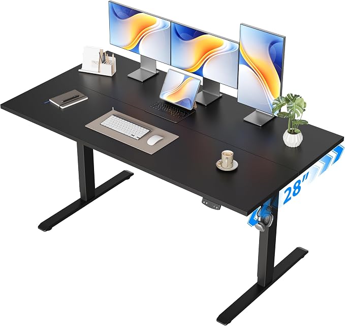 Agilestic Electric Standing Desk, 55 x 28 Inches Height Adjustable Desk by Agilestic