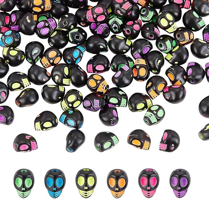 arricraft 500 Pcs Acrylic Skull Beads by ARRICRAFT