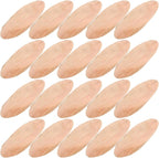 Natural Driftwood Pieces Oval 20 Pcs 3.07X1.06 Inch Rustic Wood Discs by DIYEAH