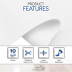Adhesive White EVA Foam Sheets for Crafts, 2mm Thickness – Sticky Back Foam - Image 3