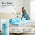 IULULU Queen Size Mattress Topper, 2 Inch Gel Memory Foam Topper, Light Comfort - Image 6