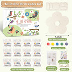 12 Pack Wooden Bird Feeder Painting Kits - Image 2