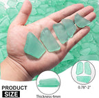 Keedolla Tumbled Sea Glass for Crafts - 15 OZ Flat Frosted Seaglass Pieces for - Image 4