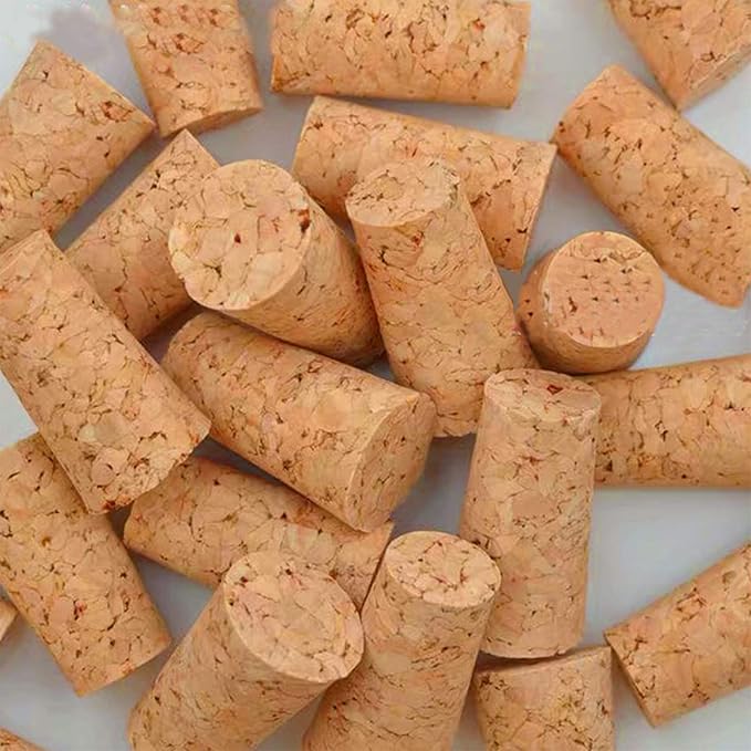20 Pack Tapered Cork Stoppers, Natural Soft Wine Corks by anGrace