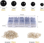 Vanblue Safety Eyes 150Pcs 6-12 mm Plastic Safety Eyes - Image 2