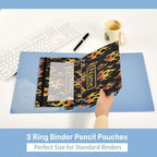 Custom Yellow Orange Fire Flames Pencil Pouch - Image 4
