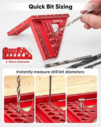 Saker 3D Multi-Angle Measuring Square Ruler, Aluminum Alloy Carpenter Square - Image 5