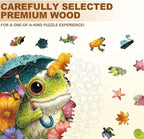 Rainy Bloom Frogs Puzzles Adults Gifts - Image 3