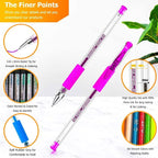 120 Pack Glitter Gel Pens Cute Office School Supplies Gifts - Image 3