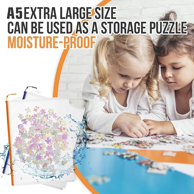 24pcs Mesh Zipper Pouch File Bags Puzzle Storage Bags, A5 Size 9.4 x 6.9 Inches - Image 4