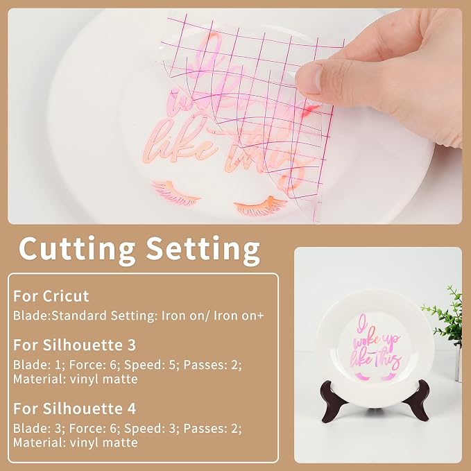IModeur Holographic Vinyl -Opal Pink Permanent Holographic Vinyl Bundle - Image 4