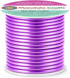 Mandala Crafts 13 Gauge Violet Anodized Aluminum Craft Wire, 60 FT | Colored - Image 2