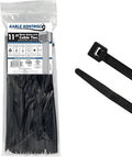 Kable Kontrol Heavy Duty Cable Zip Ties 100 Pcs 11 Inch Black, 120 Lbs Tensile by KABLEKONTROL%C2%AE
