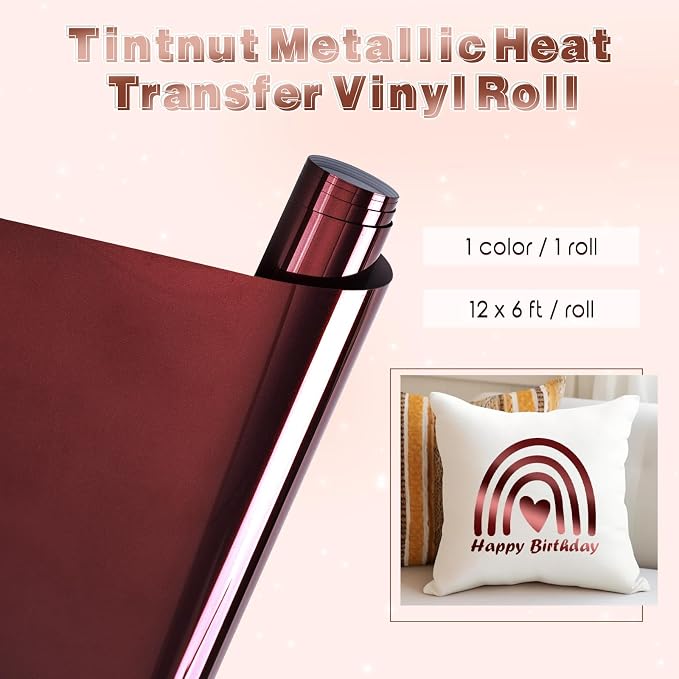 Tintnut Sepia Holographic Heat Transfer Vinyl Roll, easy cut & weed, stretch - Image 2