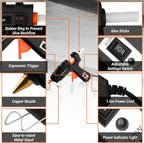 Hot Glue Gun Full Size: DEKOPRO 60/100Watt Dual Temp Hot Glue Gun Kit - Image 2