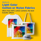 Printers Jack Iron-On Heat Transfer Paper Dark & Light Bundle, 20 - Image 3