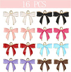 Bow Charms for Bracelet Jewelry Making Cute Bracelet Charms | 18Pcs, Bow Charms - Image 2