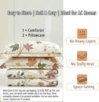 LEMIROE Botanical Cotton Comforter Queen Size - Image 7