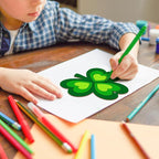 COCHIE St. Patrick's Day Shamrock Wood Crafts to Paint Set of 24, Saint Patrick - Image 4