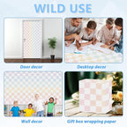 Pastel Rainbow Checkered Bulletin Board Paper Roll Colorful Bulletin Board - Image 7