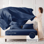 MUXHOMO 7 Pieces Full Comforter Set, Seersucker Bed in a Bag Full Size - Image 3