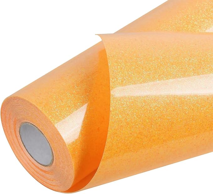 TORC Neon Glitter HTV Heat Transfer Vinyl Roll 12 inch x 20 ft Iron on Vinyl by TORC