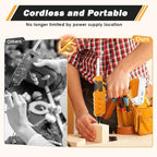 100W Cordless Hot Glue Gun for DeWalt 20V MAX Battery Wireless Power Glue Gun - Image 3
