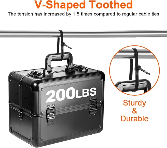 Zip Ties Heavy Duty 12 inch，V-Shaped Toothed Double Sided - Image 5