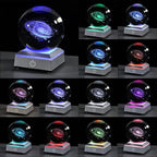 3D Galaxy Crystal Ball Night Light 3.15 inch Glass Ball Table Lamp - Image 4