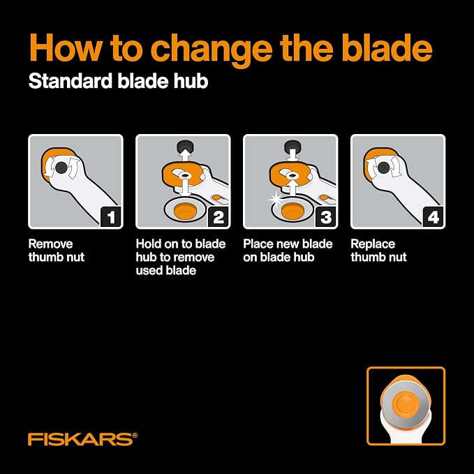 Fiskars 60mm Rotary Cutter for Fabric - Image 5