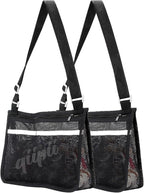 qiipii 2 Pack Beach Mesh Bag for Kids Shell Collecting Bag Beach Sand Toy Bags by qiipii