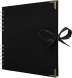 Bstorify Scrapbook Album 60 Pages Black Thick 250gsm Kraft Paper, Corner by Bstorify