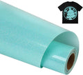 guangyintong Heat Transfer Vinyl Glow Glitter Cyan HTV Rolls, Glitter Cyan HTV by guangyintong