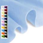 Baby Blue Soft Felt Fabric Sheet 36" x 36", 1.6mm Thick, Premium Craft Felt by Grainear
