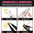 10-Piece Jewelry Pliers Set Jewelry Making Tools - Image 3