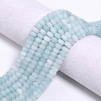 Songxi 5x8mm Natural Aquamarine Stone Rondelle Beads, Gemstone - Image 4