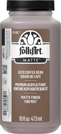 FolkArt Matte Acrylic Paint in Assorted Colors, 16 oz, Coffee Bean 16 Fl Oz by FolkArt