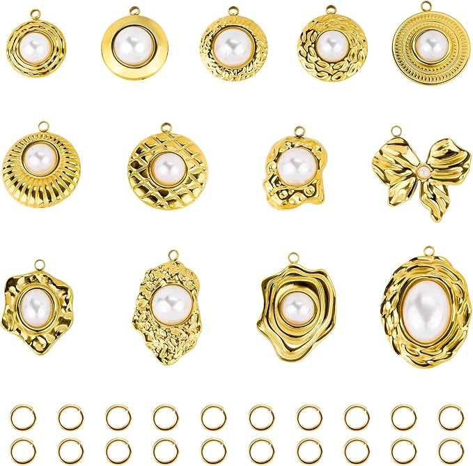 UMAOKANG 13pcs Artificial Pearl Charms by UMAOKANG