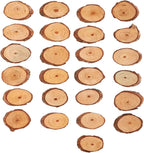 Rustic Unfinished Wooden Ornament Craft Kit 25 Piece DIY Blank Set by ZJchao