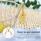 Earring Hooks 50 PCS/25 Pairs, Stainless Steel Golden Ear Wires Fish Hooks - Image 4