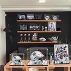 KOLIPI Mini Football Helmet Display Case Mirror Base, Acrylic Display Case - Image 3