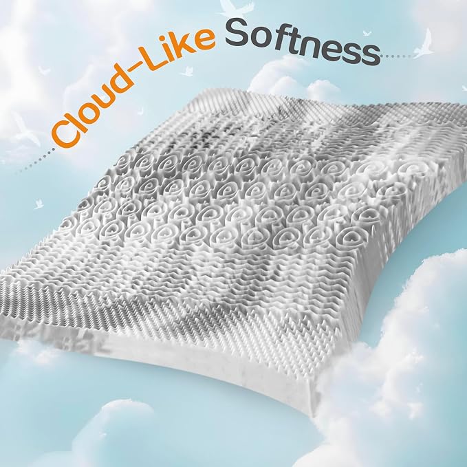 SINWEEK 2 Inch Memory Foam Mattress Topper Twin XL, Twin Extra Long Mattress - Image 6