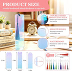 90Pcs Acrylic Bookmark Blanks Kit, 30 Set Iridescent Clear Acrylic Bookmarks - Image 2