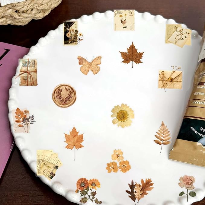 Transparent Flora Scrapbook Stickers Aesthetic Flowers Stickers | Transparent & - Image 6