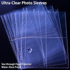 A5 Kpop Photocard Binder with 30 Pack 4-Pocket Card Pages, 6 Ring A5 Binder - Image 8