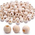 Jdesun 200 Pieces Wooden Beads, Natural Round Wood Loose Beads Wood Spacer 12mm by Jdesun