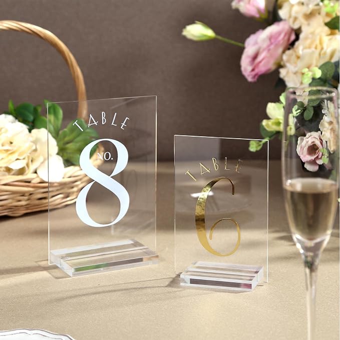 UNIQOOO 20 Pack Clear Blank Acrylic Sign - Image 4