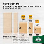 Basswood Carving Blocks Set of 19 – Wood Carving Kit - Image 4